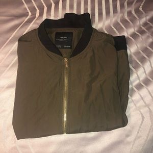 Zara green bomber jacket